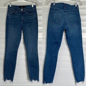 3X1 NYC Blue Jeans Raw hem, skinny, size 26, Style W2XCT0986, mid-rise, 5 pocket